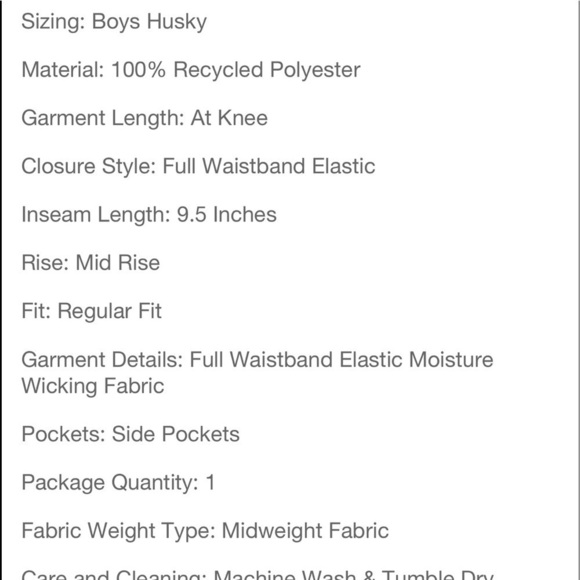 𝅺🍩NWT 3 Pack Boys Pull On Active Shorts Husky - Picture 5 of 5